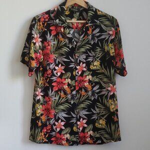 WOOF Republic Hawaiian Floral Shirt Large